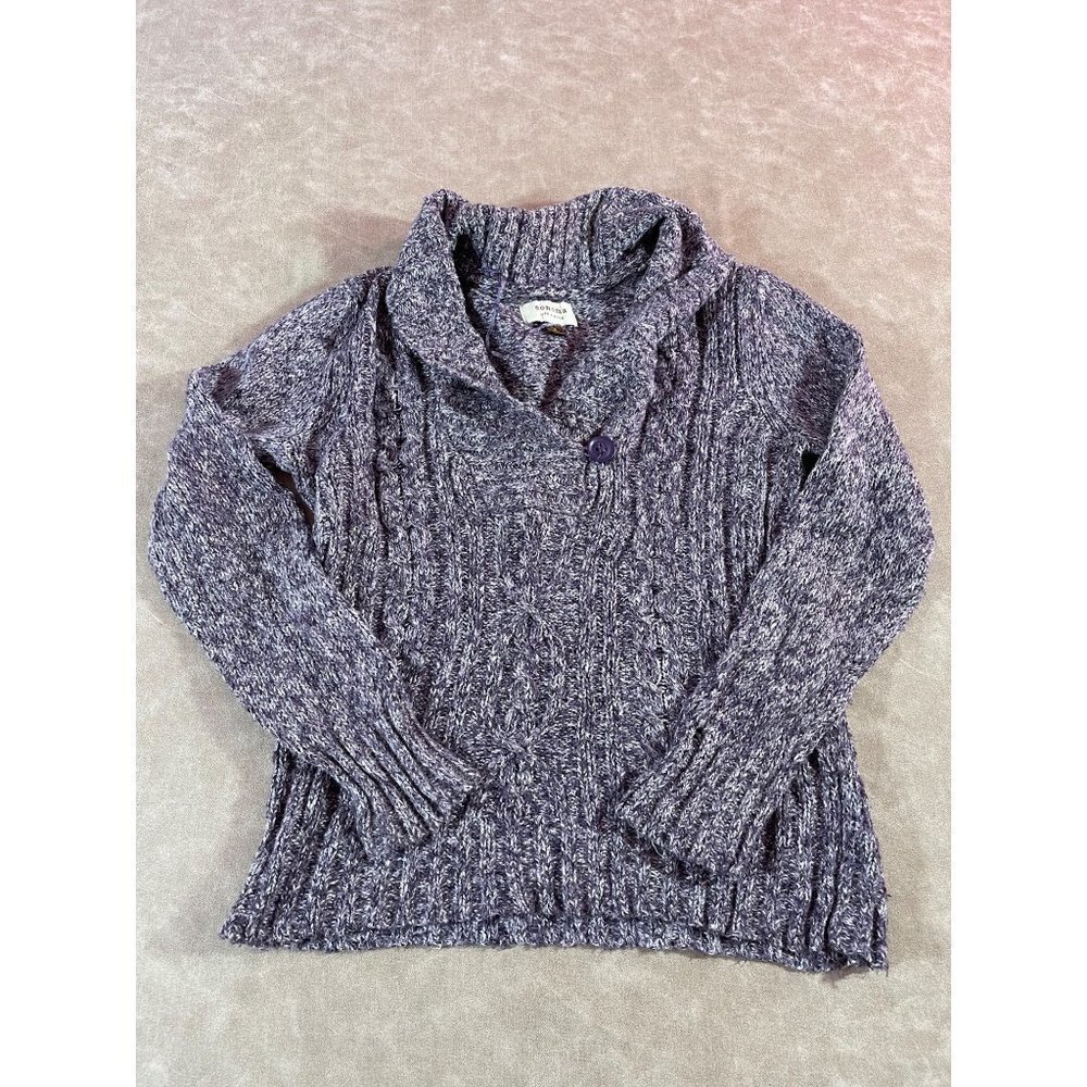 Sonoma Purple Shawl Neck Pullover Women’s‎ Sweater Size S